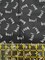 David Textiles 1 Yard PRECUT Halloween BOO on Black 100% Cotton